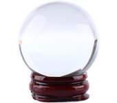 Esfera mágica de cuarzo natural asiático raro, cristal curativo transparente, 40 mm
