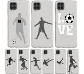 Funda de teléfono con diseño de fútbol para Samsung Galaxy A51, A71, A41, A31, A21S, A11, A01, A03S, A12, A23, A33, A32, A52, A53, A73, A13, 5G Samsung A52
