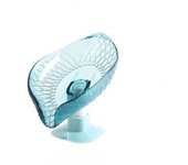 Caja multiusos para soporte de jabón de drenaje de hojas, soporte para jabón de ducha y baño, bandeja de almacenamiento de esponja, suministros para baño 1PC azul