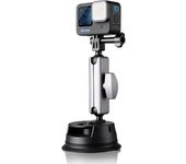 Go Pro Soporte de Ventosa, cámara de acción Potente Soporte de Ventosa con Bola de Doble Cabeza de 360° para Insta-360 X3 X2 Hero 11 10 9 8 Accesorios