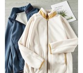 Chaqueta de forro polar para padres e hijos, chaqueta de forro polar de doble cara engrosada para otoño e invierno para mujer, chaqueta de forro polar tipo cárdigan XS