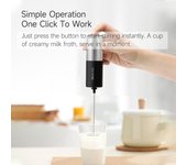 Xiaomi Circle Joy - Espumador de leche eléctrico, miniespumador, cafetera, batidor de huevos para capuchino, batidora portátil, herramienta de cocina