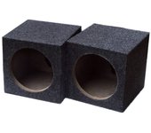 Caja de altavoz Haskoss de una pulgada, caja de altavoz universal con protección para coche, caja de subwoofer para coche, par de altavoces de 6,5