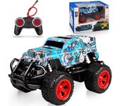 Juguetes de coche RC, camión monstruo de coche con control remoto para niños, juguetes para niñas de 3 a 7 años, regalos de cumpleaños de Navidad para juguetes para niños de 3 a 7 años 14.5x8x7.5cm