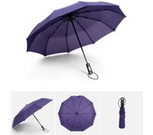 Paraguas plegable automático de diez varillas Paraguas plegable automático de diez varillas Parasol triple a prueba de viento agrandado