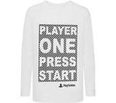 Playstation Girls Player One Press Start playera de manga larga 9-11 Years blanco