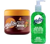 Malibu Acelerador del bronceado SPF4 300ml + Gel de Aloe después del bronceado 200ml