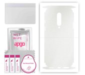 apgo Protective Skin Sticker for the back+sides compatible with OnePlus 8, Full Wrap Film, Foil, Vinyl - Pattern Matte Transparent