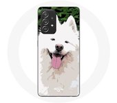 Coque pour Samsung Galaxy A52 Samoyède Blanc Race de chiens