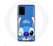 Coque pour Samsung Galaxy S11 Plus Stitch mignon fond bleu