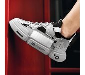 Zapatos de moda para hombre, zapatillas de deporte de alta calidad para parejas, zapatos planos con cordones, zapatos de papá coreanos, zapatos vulcanizados de malla transpirable con empalme de tendencia 2024 48 varios colores