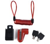 Ruedas de freno de disco con bloqueo de bicicleta para motocicletas M365 rojo