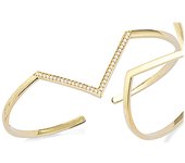 Les Trésors De Lily [M6181] - Pulsera chapada en oro 'Déesse' oro blanco - 31x22 mm oro