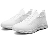 Zapatos deportivos informales para mujer, zapatillas ligeras, zapatillas blancas de malla transpirable para exteriores, zapatillas negras para correr, zapatillas deportivas para correr y tenis 39 rojo