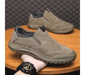Zapatos casuales para hombre Zapatos de trabajo de suela blanda Zapatos para conducir para hombre Zapatillas de deporte para hombre 39 caqui