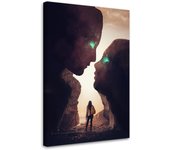 Cuadros en Lienzo Beso de Rocky 40x60 beige