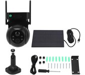 Cámara de seguridad solar inalámbrica para exteriores, WiFi, HD, con batería, vigilancia nocturna