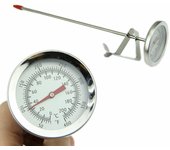 Termómetro para parrilla de barbacoa de acero inoxidable, medidor de temperatura de sonda para alimentos y carne