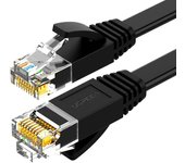 Ugreen NW102 - 2m Ultra-Flexible Flat Cat 6 Ethernet Cable in Black