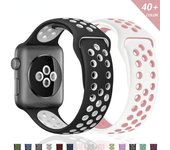 Correa de silicona para Apple Watch, pulsera de goma de 40mm, 38mm, 42mm y 44mm, pulsera para reloj inteligente iWatch series 3, 4, 5, 6, 7 se 38MM or 40MM  ML