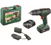 Taladro percutor inalámbrico Bosch - UniversalImpact 18 (Se suministra con 2 baterías de 18V-1,5Ah + cargador + maletín de transporte)