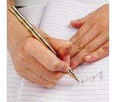 Bolígrafo de latón macizo de alta calidad, de metal, para hombres de negocios, para escribir firmas, de bambú, para regalar. Comprar 2. Enviar como regalo. oro