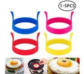 Molde de silicona antiadherente para hacer huevos fritos, resistente al calor, multifunción, portátil, creativo, para cocinar y hacer bricolaje.