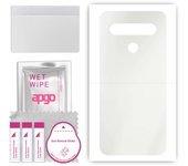 apgo MATTE Protective Skin Sticker for the back compatible with LG K61, Wrap Film, Hydrogel Film, Flexible, Soft TPU with positioning layer easy insta