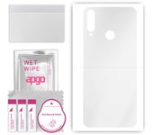 apgo Ultra Clear Protective Skin Sticker for the back compatible with LG W31, Wrap Film, Hydrogel Film, Flexible, Soft TPU with positioning layer easy