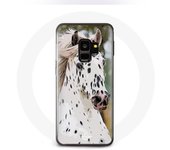 Coque pour samsung galaxy S9 plus Appaloosa Cheval blanc