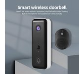 Inalámbrica video de la cámara del timbre con la detección humana IP65 de AI PIR elegante con pilas del timbre del timbre blanco