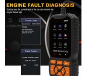Escáner OBD2 V520 Lector de códigos de verificación de motor multipropósito para automóvil Falla OBD II