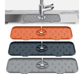 Protector contra salpicaduras para fregadero de cocina, almohadilla de silicona para grifo, detrás del grifo, protectores de fregadero para fregadero de cocina, alfombrilla para fregadero