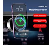 Soporte para teléfono con ventosa de vacío de doble cara para automóvil, soporte universal para teléfono móvil con adsorción, ajuste de ángulo ilimitado negro