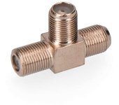 conector derivador  f  forma  t  3 machos - parabolicas retractilado edm