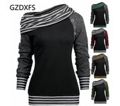 Nuevo otoño e invierno Color a juego Chaqueta Explosión Pile Pile Cuello Manga larga Suéter de mujer S gris