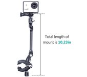 Soporte para cámara con brazo articulado de 10 pulgadas con abrazadera de 3,3 cm/1,3 pulgadas Capacidad Brazo mágico ajustable de 360 ​​grados negro