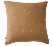 Taie d'oreiller Pois Doré Déco  Gaïa Chic  60 x 60 cm & 50 x 70 cm  Gaze de Coton  - Gaïa Chic Camel - 60 x 60 cm