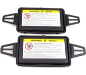 EDP524-1 2 piezas de parasol para espejo de maquillaje y cubierta de espejo negro para Mercedes W210 W211 2108102510 2118100410