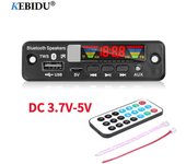 Bluetooth Tws Altavoz para automóvil Auto MP3 Placa decodificadora WMA Reproductor de música Módulo auxiliar Transmisor FM para automóvil Amplificador de audio DC 5V-12V Soporte USB TF SD LINE IN