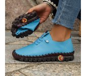 Zapatillas De Deporte Casuales De Color Sólido para Mujer, Zapatillas De Deporte Suaves Y Transpirables Antideslizantes con Cordones, Zapatos Cómodos Y Versátiles para El Día A Día 36 blanco