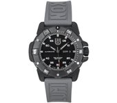 Reloj automático suizo Luminox Master Carbon SEAL para hombre, correa de caucho gris, esfera negra, XS.3862, 200 m negro