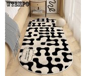 Alfombra de felpa para mesita de noche de dormitorio, alfombra para sala de estar, mesa de café, alfombra para pies 60*160CM
