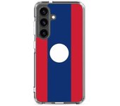 Coque Téléphone - Samsung - Galaxy S21 - Drapeau Laos - Souple - Multicolore
