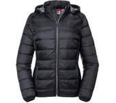 Russell Womens / Ladies Ladies Hooded Nano Chaqueta S verde oliva oscuro