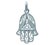 Les Trésors De Lily [E2231] - Pendentif Argent 'Main Fatma' argenté - 14x19 mm plata