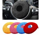 Embellecedor adhesivo para cubierta de airbag de volante, accesorios para coche, para BMW F20, F22, F30, F31, F32, F33, F36, F10, M, F06, F12, F13, F15, X5, X6, F16 gris