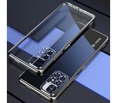 Funda blanda transparente chapada de lujo para Xiaomi Redmi Note 11 Pro Plus 10 9 8, funda de silicona Redmi Note11 S 10s 11s 9a 9c K20 Redmi Note 10 5G azul