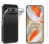 Funda de TPU para Google Pixel 9 Pro XL y 2 protectores de pantalla de vidrio templado Phonillico®
