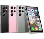 Teléfono móvil S25 Pro 3G Mini WCDMA 4,0 pulgadas Quad Core 2 GB RAM 16 GB ROM Tipo-C 2000 mAh Identificación facial Smartphone Android negro